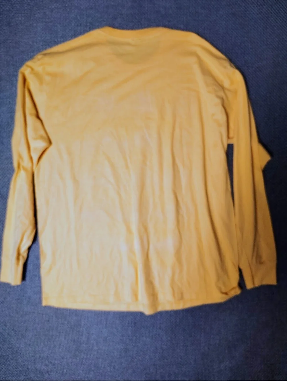Retro Kicks Jordan Sneaker History Long Sleeve T Shirt Yellow Men's Size L